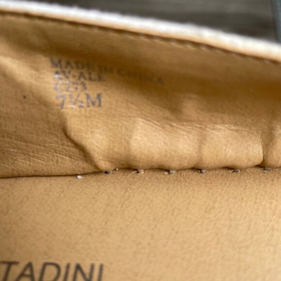 Adrienne Vittadini Women's Size 7.5M Black/Tan/White Stripe Slip on Casual Flats - Picture 8 of 12